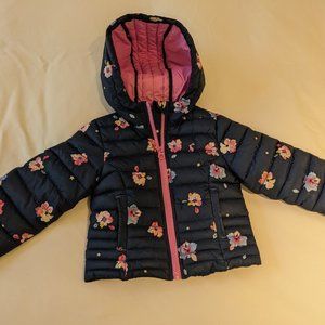 Joules light puffer coat 1-2T